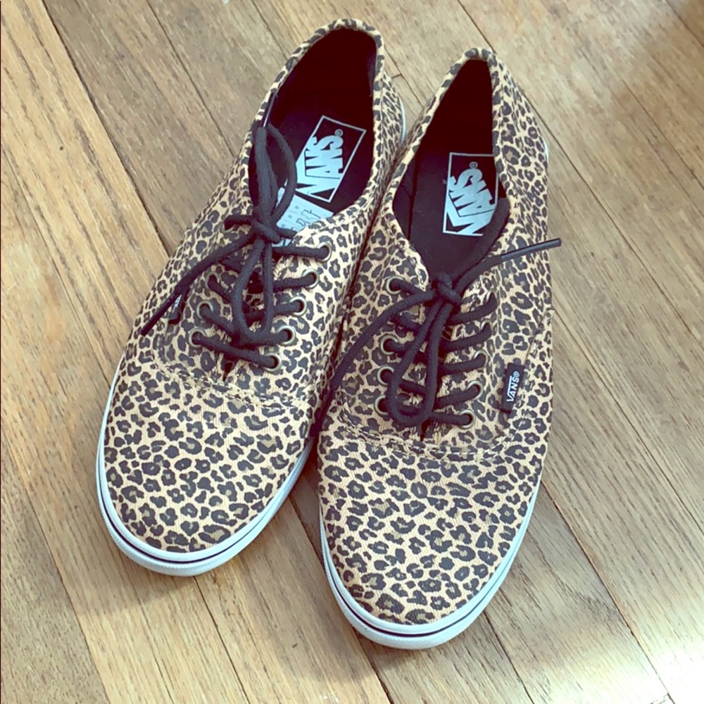 Cheetah print vans